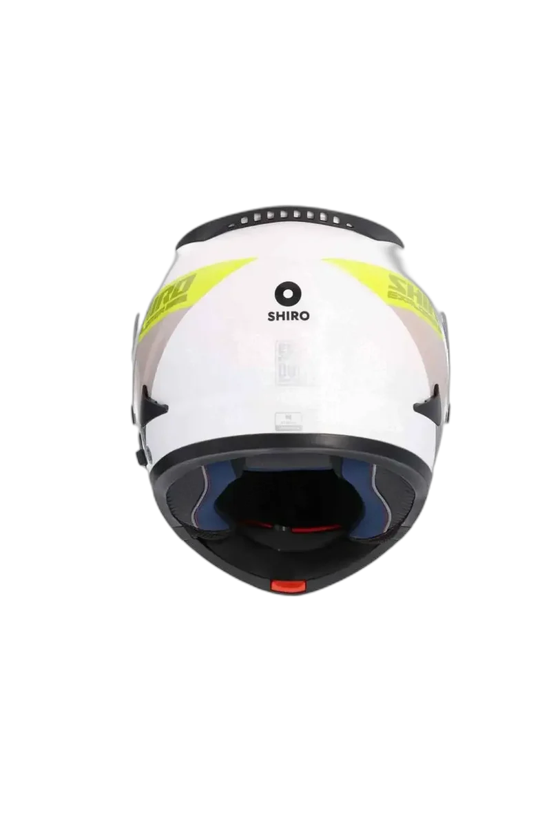 SHIRO EXPLORER MAVERICK MODULARI CASCHI DI MOTO BLANCO GRIGIO GIALLO