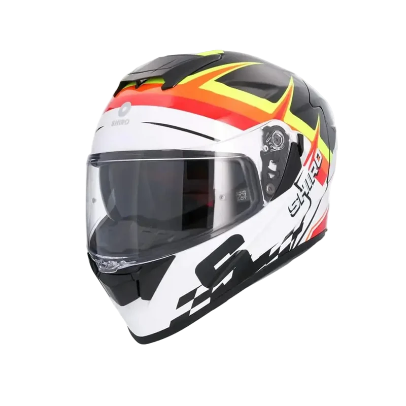 SHIRO RAPTOR PEGASUS INTEGRALI CASCHI DI MOTO BIANCO NERO GIALLO ROSSO