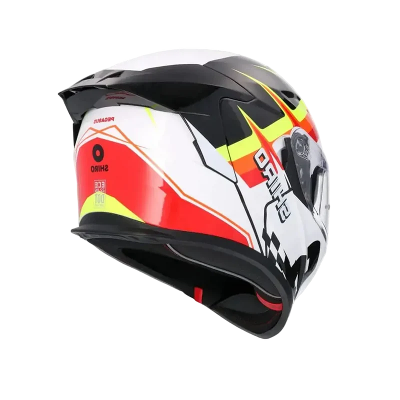 SHIRO RAPTOR PEGASUS INTEGRALI CASCHI DI MOTO BIANCO NERO GIALLO ROSSO