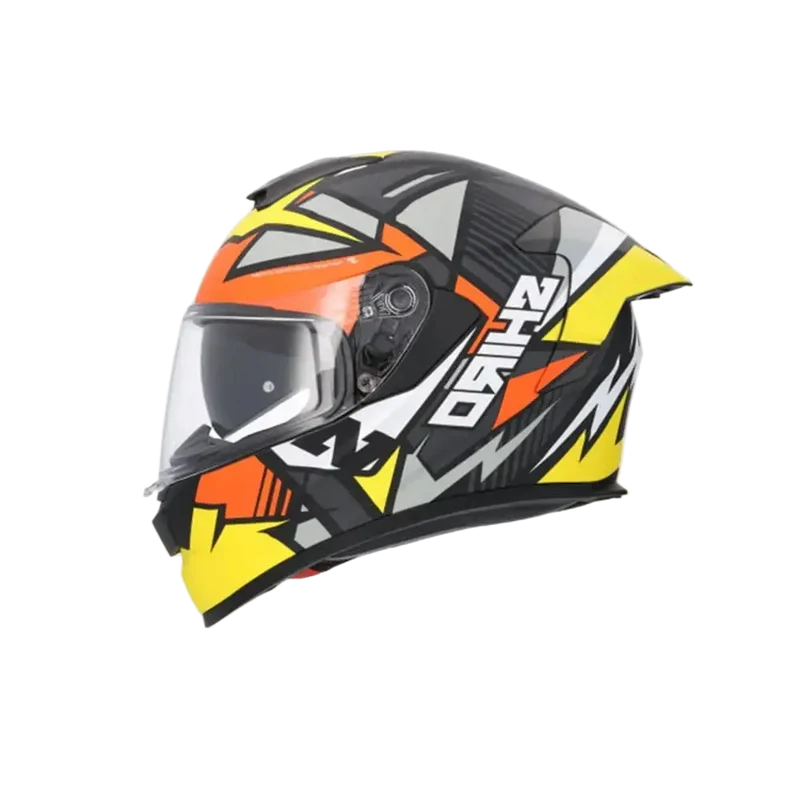SHIRO RAPTOR CHASE CASCHI DI MOTO GIALLO ROSSO OPACO