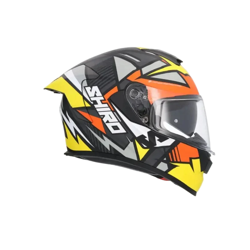 SHIRO RAPTOR CHASE CASCHI DI MOTO GIALLO ROSSO OPACO