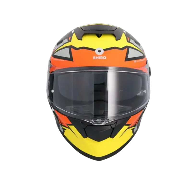 SHIRO RAPTOR CHASE CASCHI DI MOTO GIALLO ROSSO OPACO