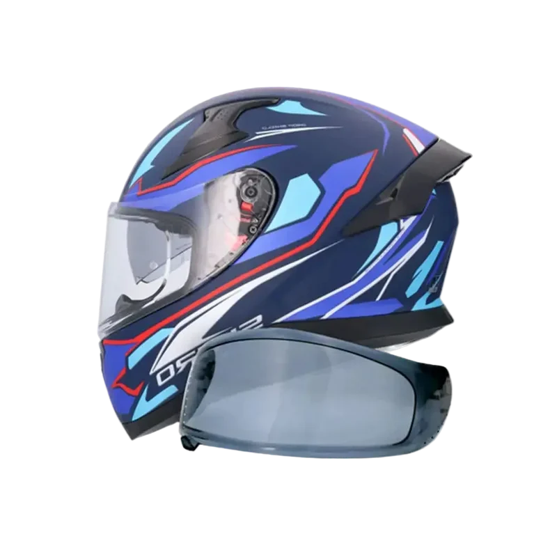 SHIRO KATANA SHARP INTEGRALI CASCHI DI MOTO OPACO BLU