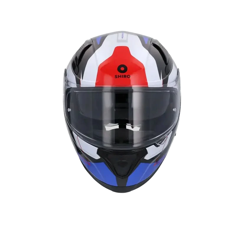 SHIRO KATANA INTEGRALI CASCHI DI MOTO NERO BIANCO BLU
