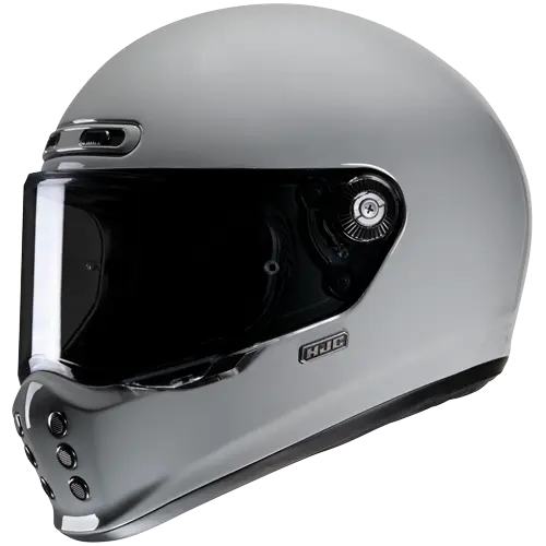 HJC V10 UNI STILE CLASSICO INTEGRALE CASCHI DI MOTO NERO GRIGIO