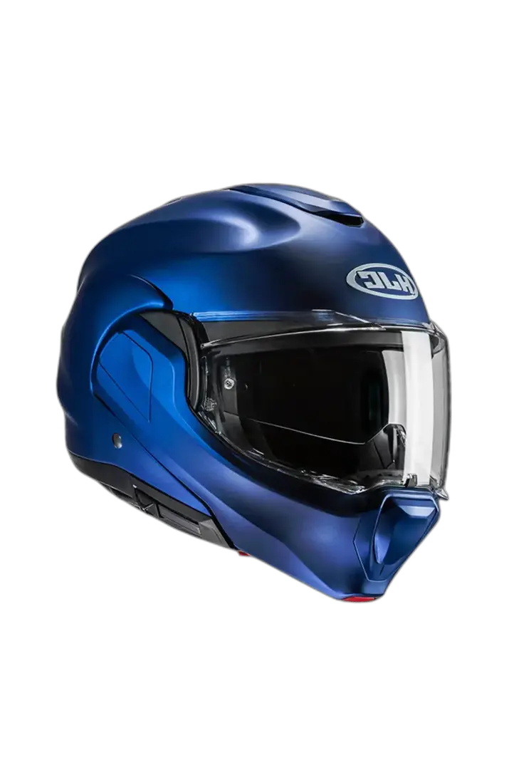 HJC F100 UNI MODULARE SPORTIVO CASCHI DI MOTO TURISMO BLU METALLIZZATO