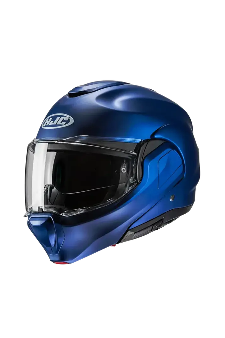 HJC F100 UNI MODULARE SPORTIVO CASCHI DI MOTO TURISMO BLU METALLIZZATO
