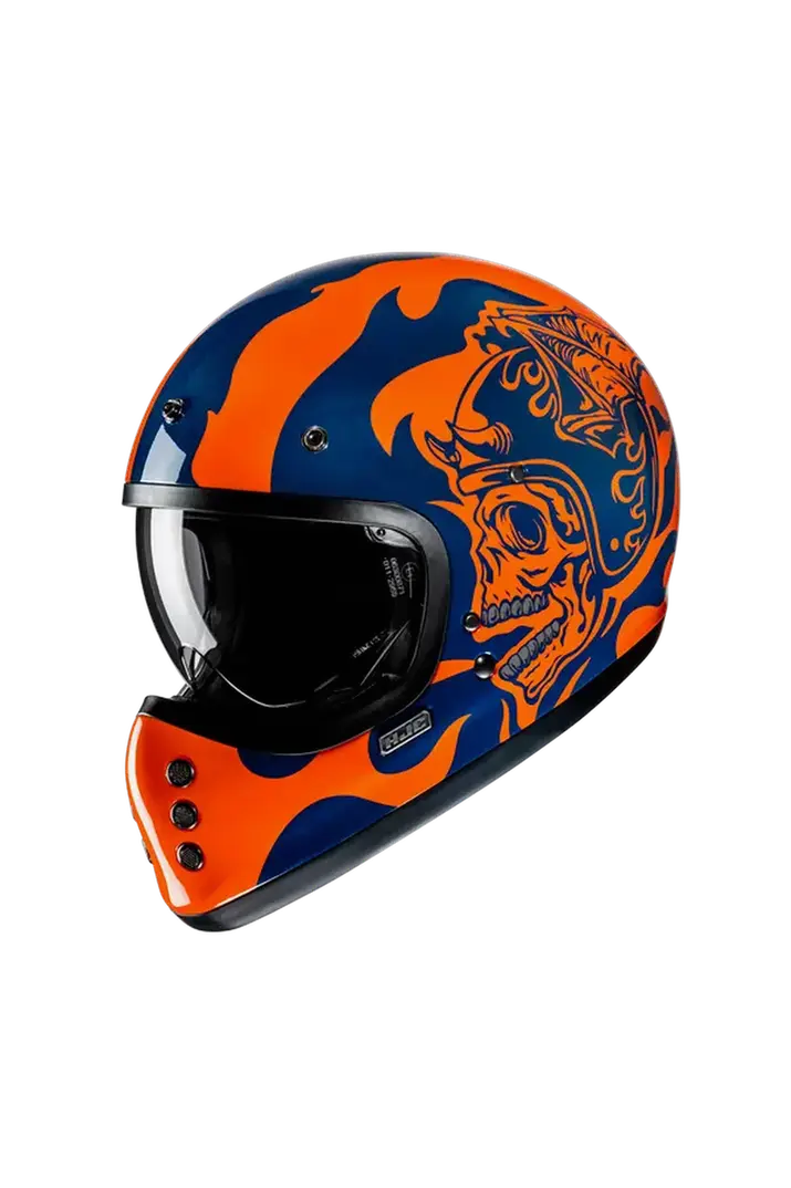 HJC V60 FLAME MC27 INTEGRALE CASCHI DI MOTO STILE VINTAGE