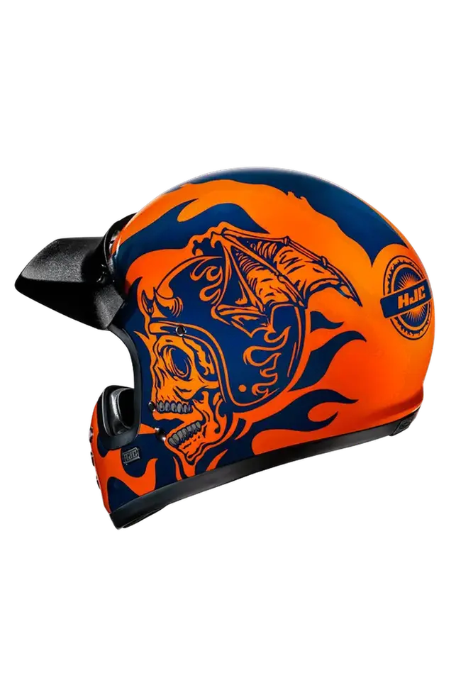 HJC V60 FLAME MC27 INTEGRALE CASCHI DI MOTO STILE VINTAGE