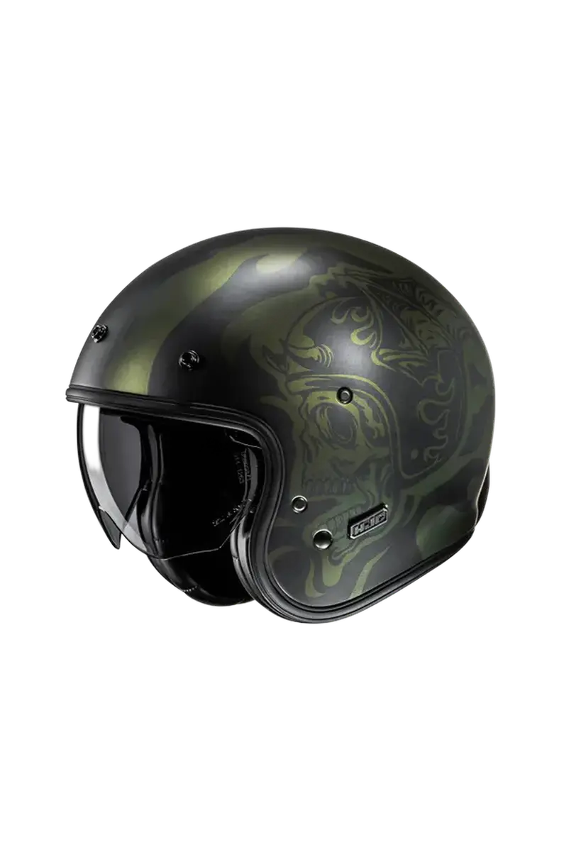 HJC V31 FLAME MC4SF STILE RETRÒ CLASSICO JET CASCHI DI MOTO