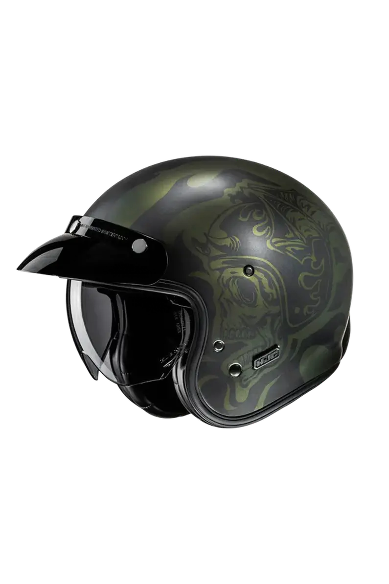 HJC V31 FLAME MC4SF STILE RETRÒ CLASSICO JET CASCHI DI MOTO