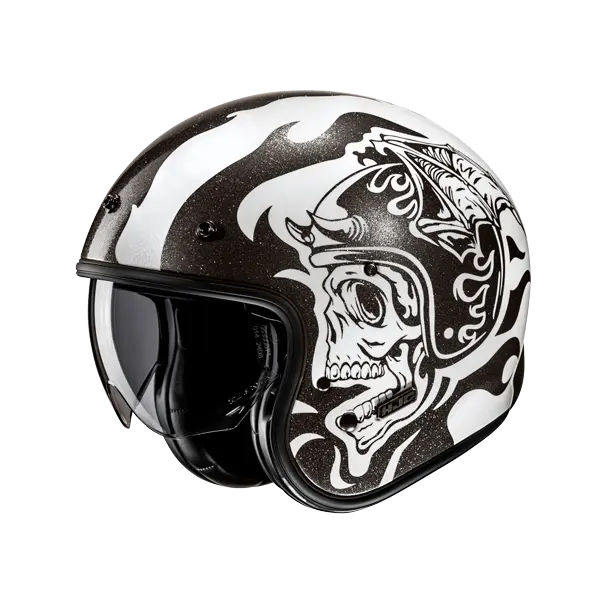 HJC V31 FLAME MC5 CASCHI DI MOTO APERTI STILE RETRÒ PER