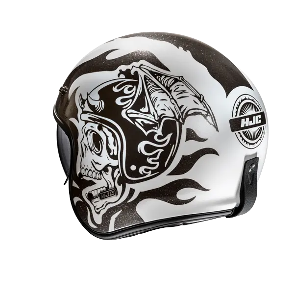HJC V31 FLAME MC5 CASCHI DI MOTO APERTI STILE RETRÒ PER