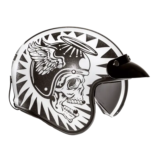 HJC V31 FLAME MC5 CASCHI DI MOTO APERTI STILE RETRÒ PER