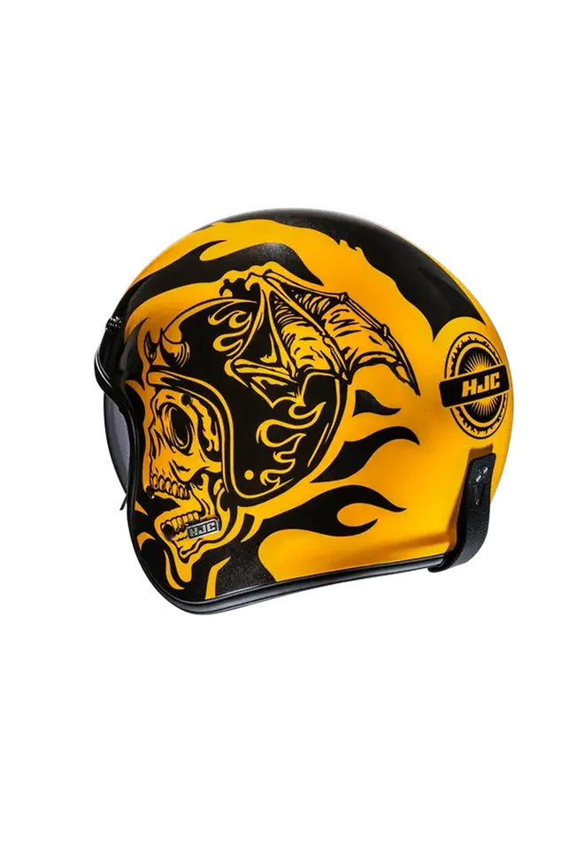 HJC V31 FLAME MC3 JET APERTO STILE RETRÒ CASCHI DI MOTO CLASSICO