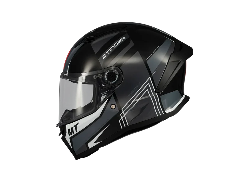 MT STINGER 2 TRON INTEGRALE B12 SPORTIVO CASCHI DI MOTO LUCIDA