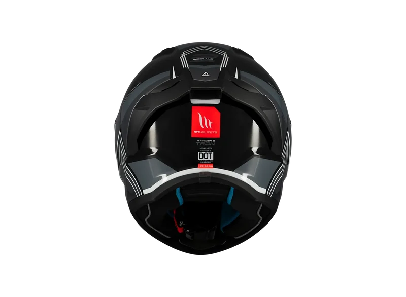 MT STINGER 2 TRON INTEGRALE B12 SPORTIVO CASCHI DI MOTO LUCIDA