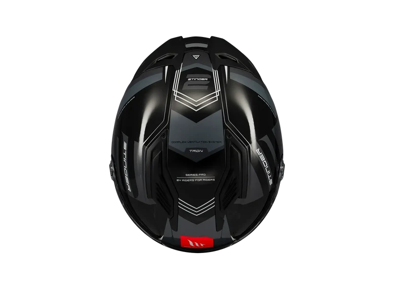 MT STINGER 2 TRON INTEGRALE B12 SPORTIVO CASCHI DI MOTO LUCIDA