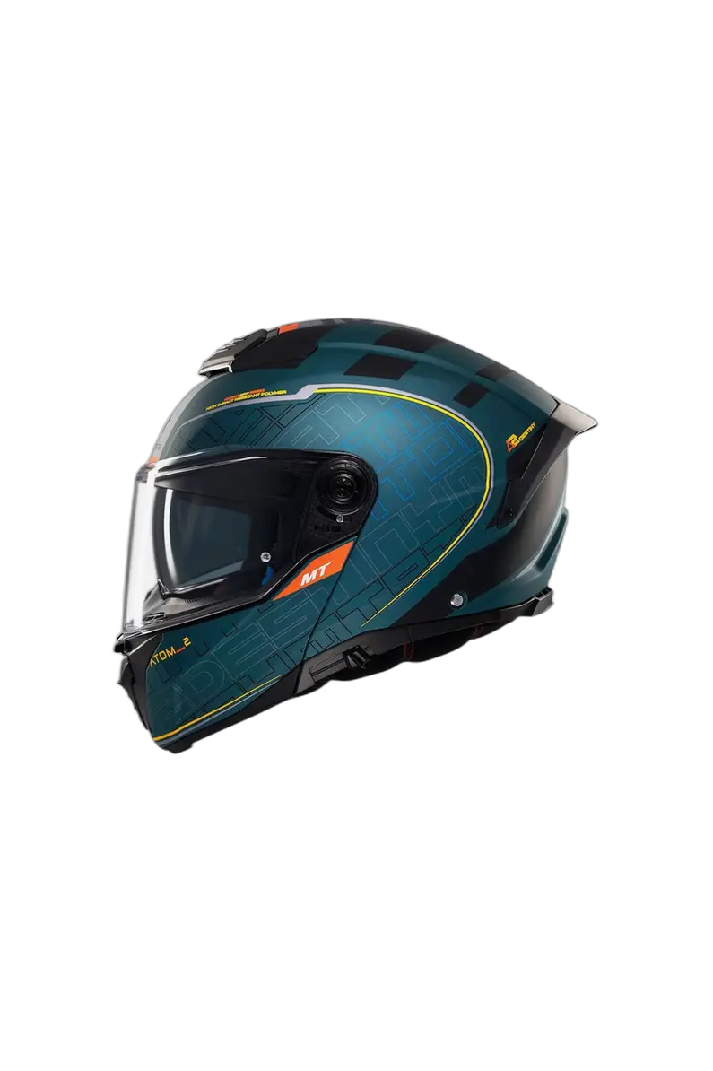 MT ATOM 2 SV DESTINY SPORTIVO C6 MODULARE CASCHI DI MOTO NERO BLU OPACO