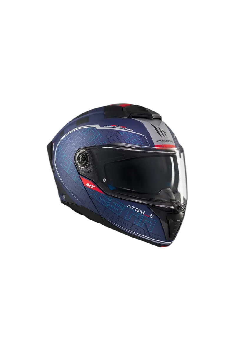 MT ATOM 2 SV DESTINY MODULARE C7 CASCHI DI MOTO NERO VIOLA OPACO