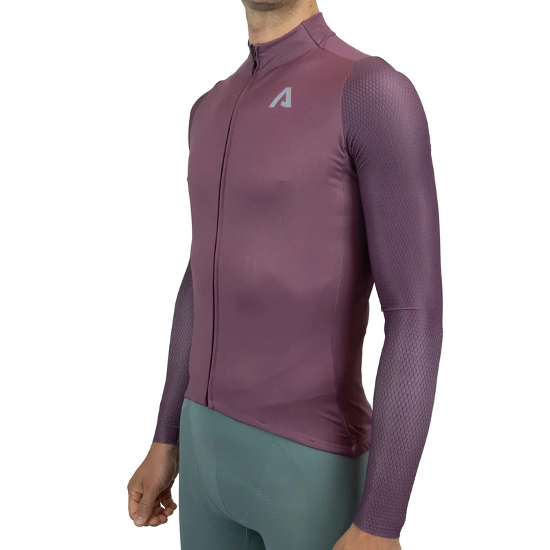 Maglia maniche lunghe All4cycling Color - Bordeaux
