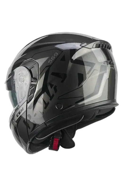 CGM 569G C MAX CITY GRAPHITE SPORTIVA MODULARE CASCHI DI MOTO NERA