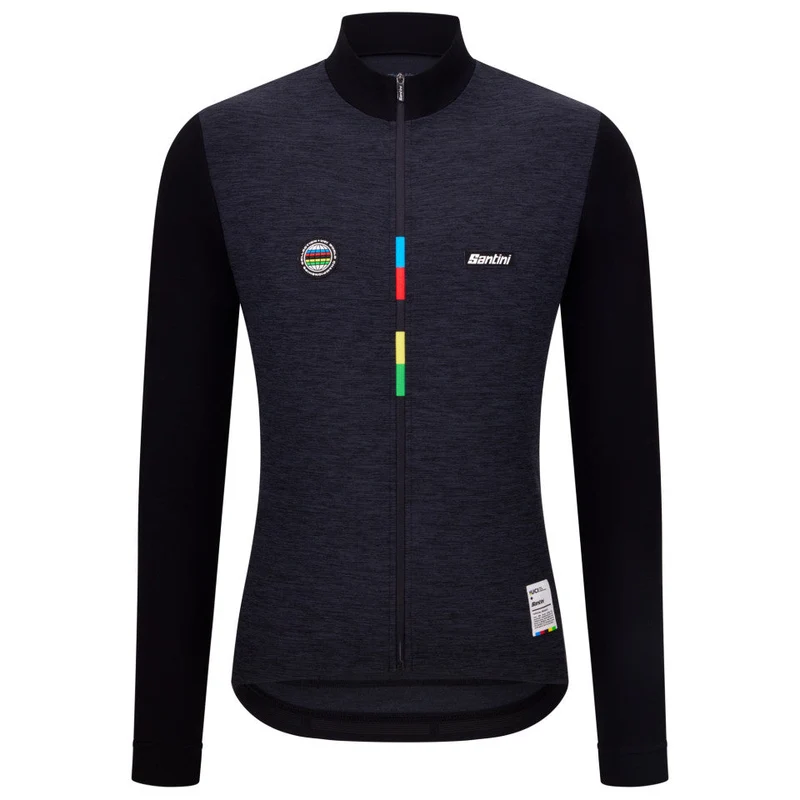 Maglia maniche lunghe Santini UCI - Nero