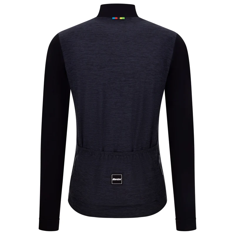 Maglia maniche lunghe Santini UCI - Nero