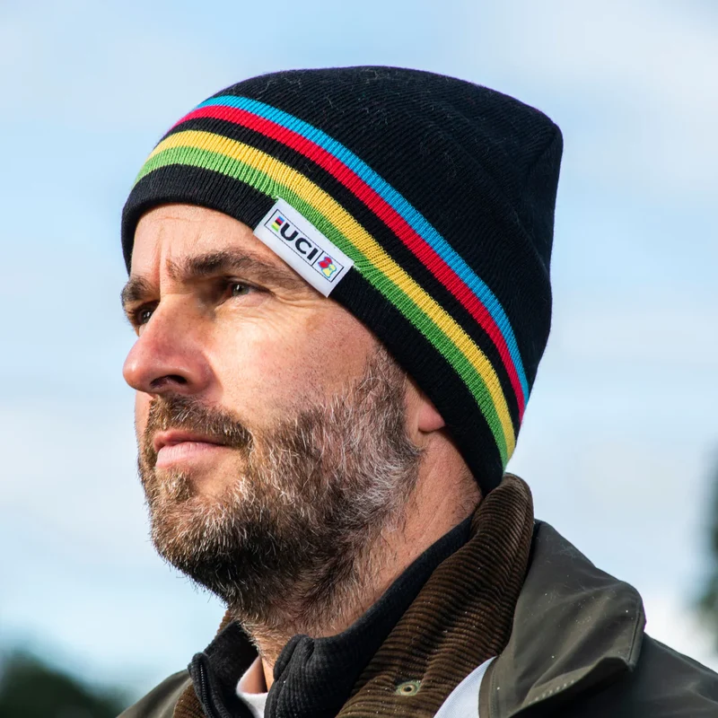 Cappello Santini UCI Rainbow - Nero