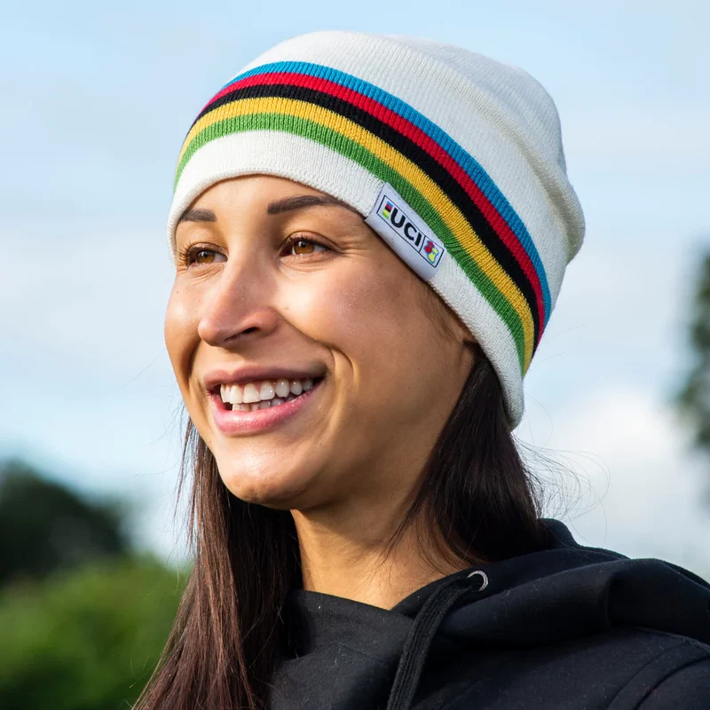 Cappello Santini UCI Rainbow - Bianco