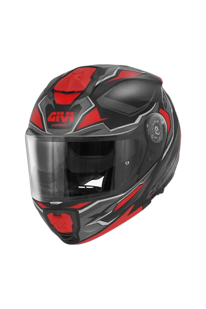 GIVI X27 MOD DIMENSION MODULARE CASCHI DI MOTO NERO ROSSO