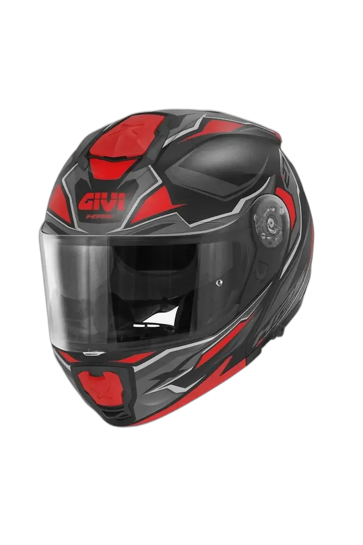 GIVI X27 MOD DIMENSION MODULARE CASCHI DI MOTO NERO ROSSO
