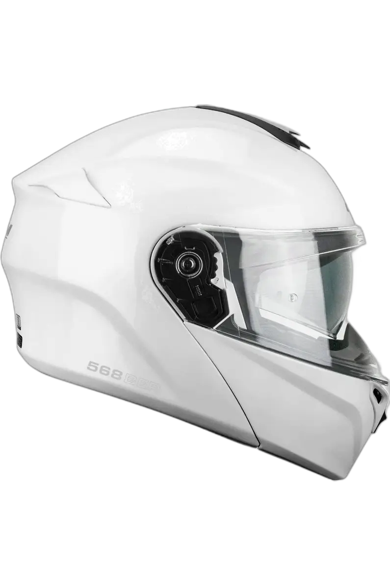 CGM 568A BER MONO MODULARE FLIP UP CASCHI DI MOTO MOTO BIANCO
