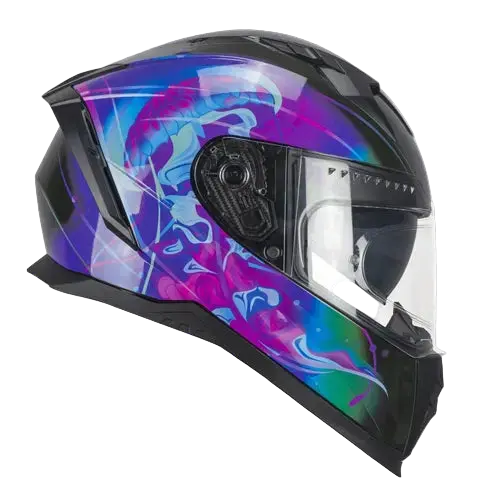 CGM 311S BLAST JELLY INTEGRALI CASCHI DI MOTO NERO VIOLA