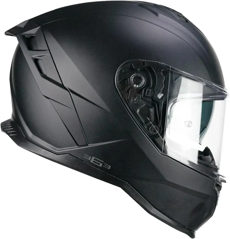 CGM 363A SHOT MONO INTEGRALI CASCHI DI MOTO NERO OPACO