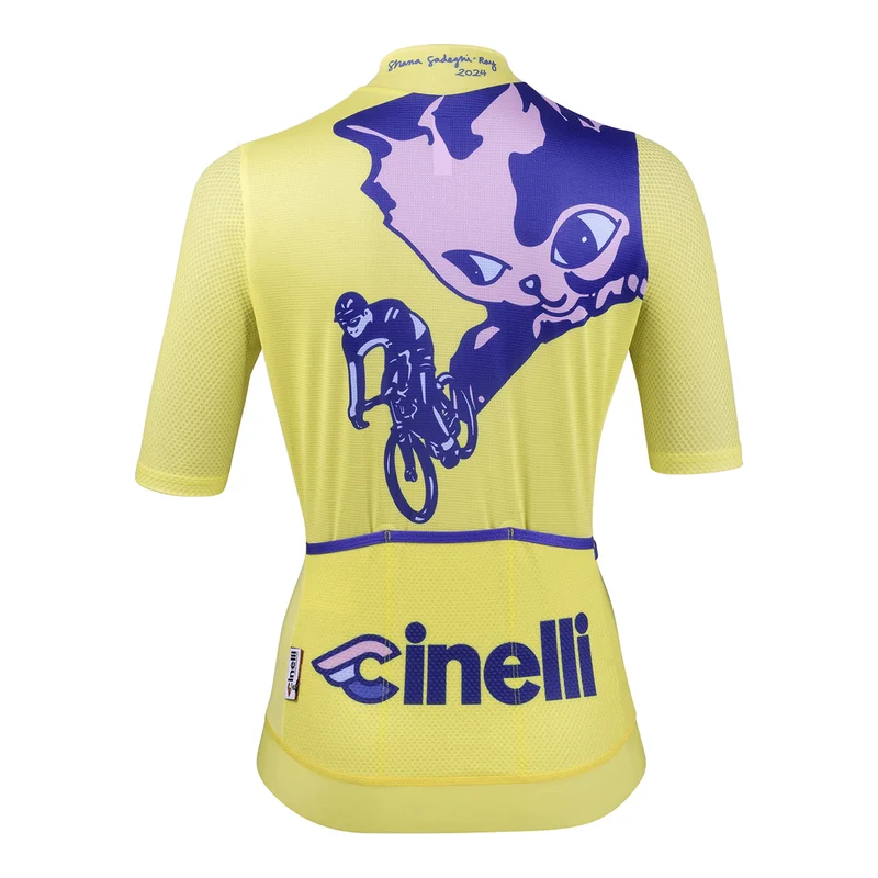 Maglia donna Cinelli Tempo Mesh - Giallo