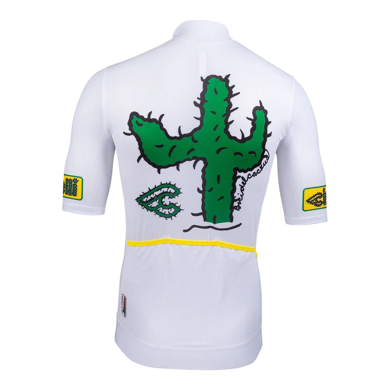 Maglia Cinelli Tempo Mesh Cactus - Bianco
