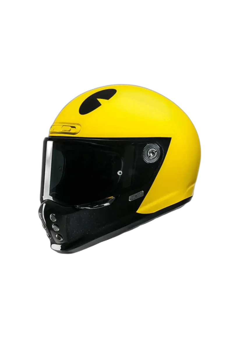 HJC V10 MC3 PAC MAN BANDAI NAMCO INTEGRALE CASCHI DI MOTO STILE VINTAGE