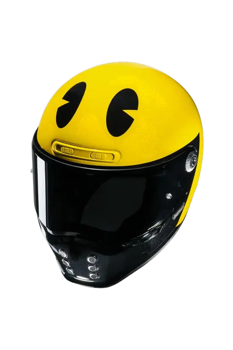 HJC V10 MC3 PAC MAN BANDAI NAMCO INTEGRALE CASCHI DI MOTO STILE VINTAGE