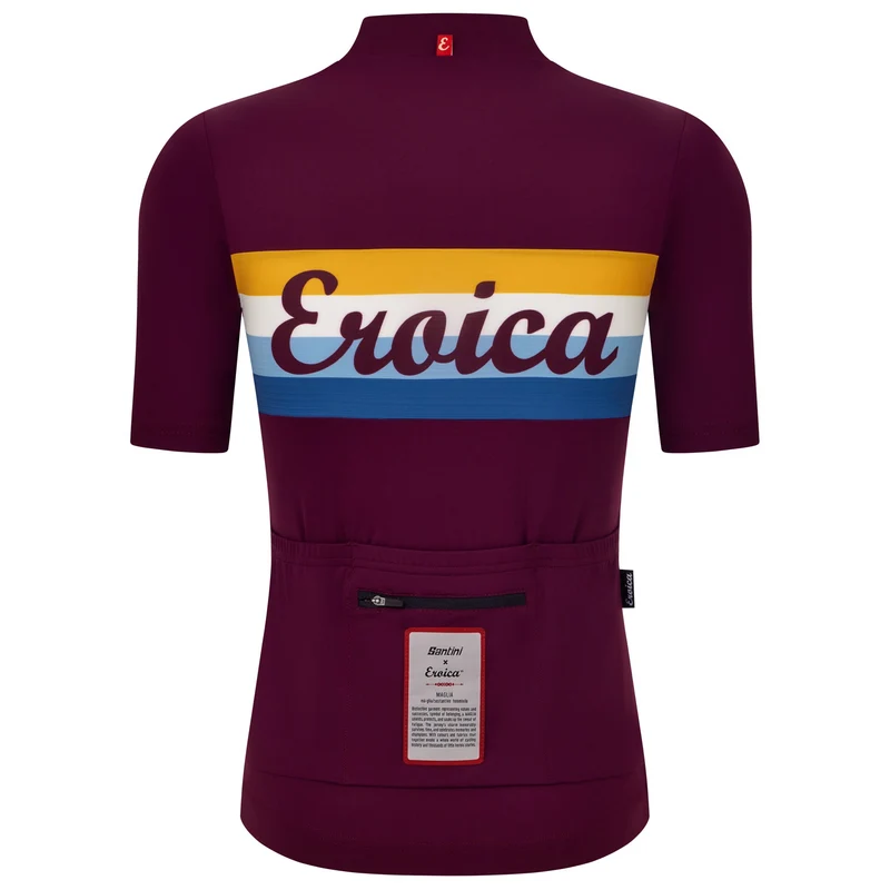 Maglia Santini Eroica Timo - Bordeaux