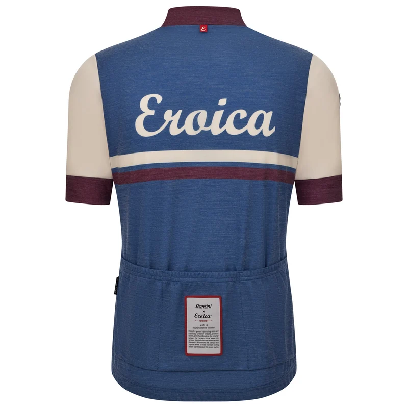 Maglia Santini Eroica Iris - Blu