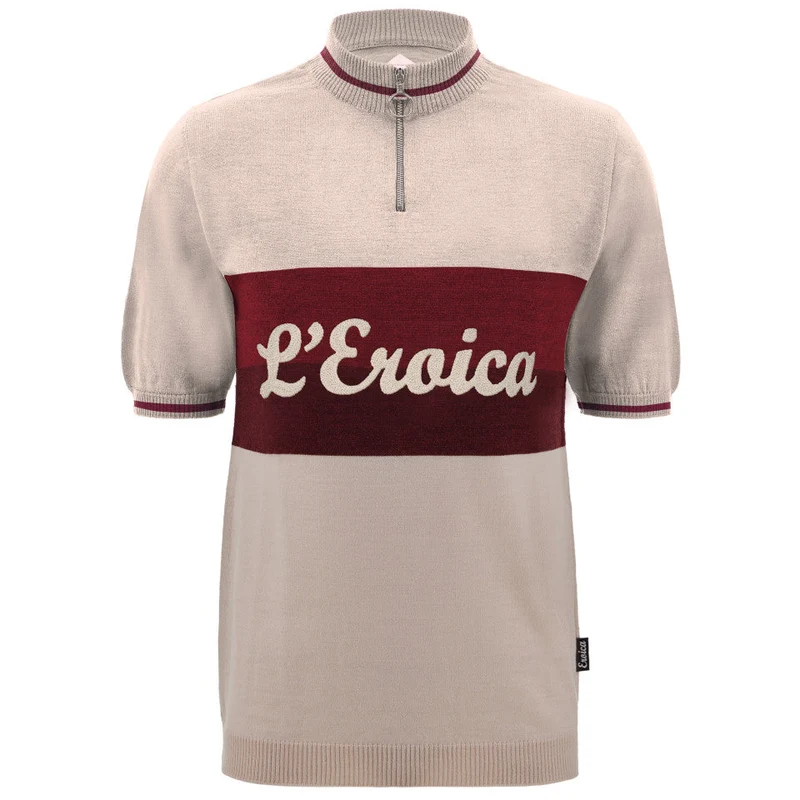 Maglia in lana Santini Eroica Vino - Beige