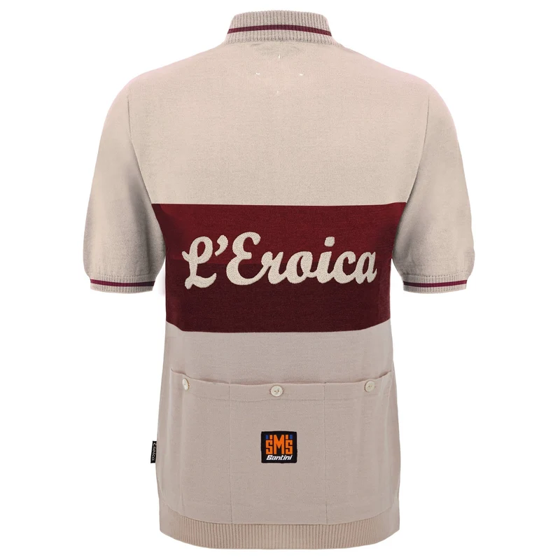 Maglia in lana Santini Eroica Vino - Beige