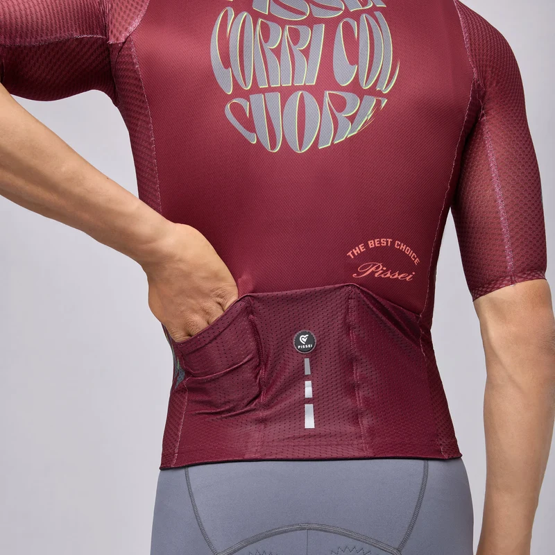 Maglia Pissei Thunder - Bordeaux