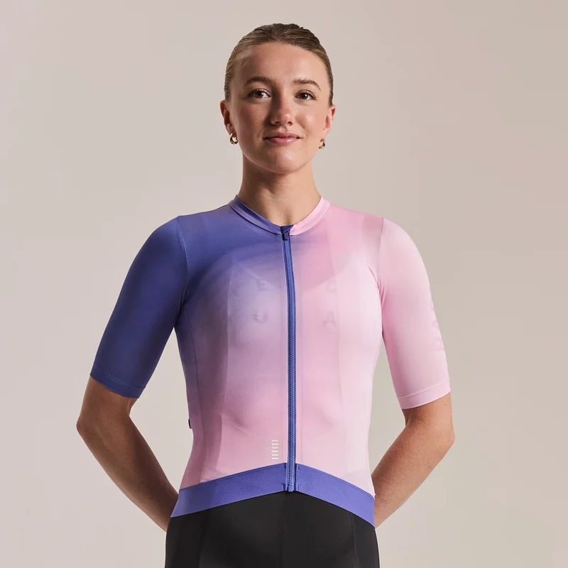 Maglia donna Rapha Pro Team Training 3 Surface Print - Blu