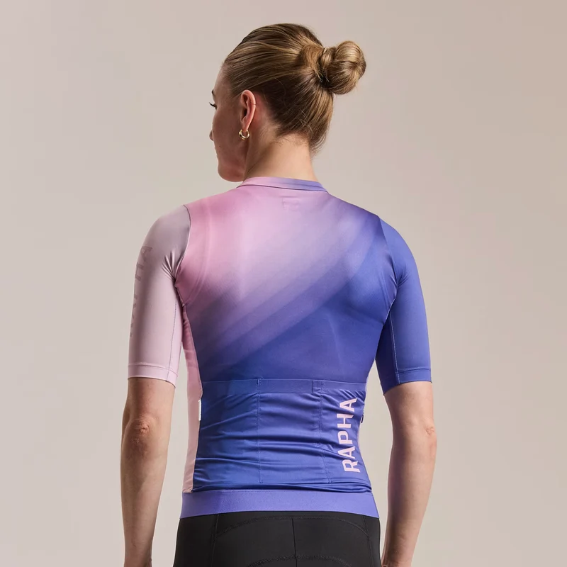Maglia donna Rapha Pro Team Training 3 Surface Print - Blu