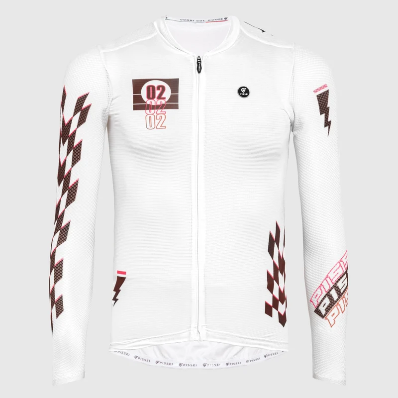 Maglia maniche lunghe Pissei Thunder - Bianco