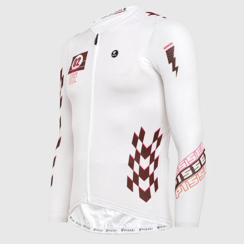 Maglia maniche lunghe Pissei Thunder - Bianco