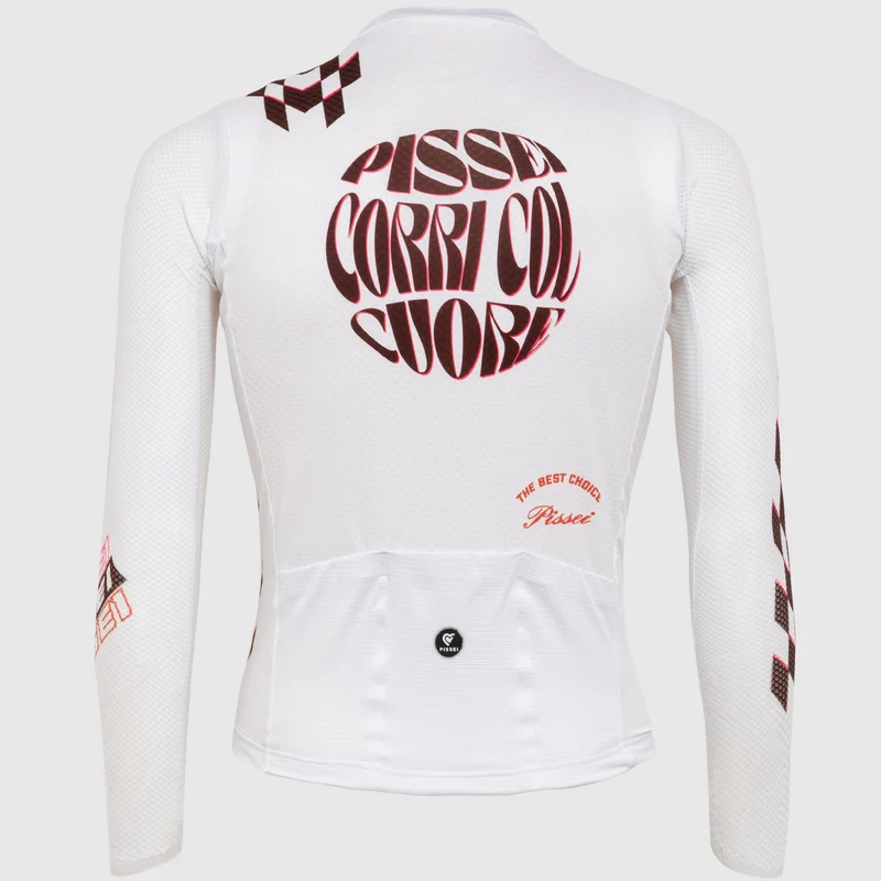 Maglia maniche lunghe Pissei Thunder - Bianco