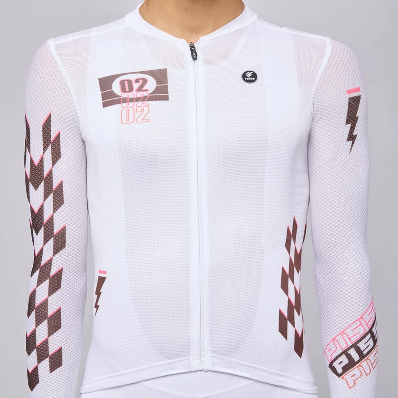 Maglia maniche lunghe Pissei Thunder - Bianco